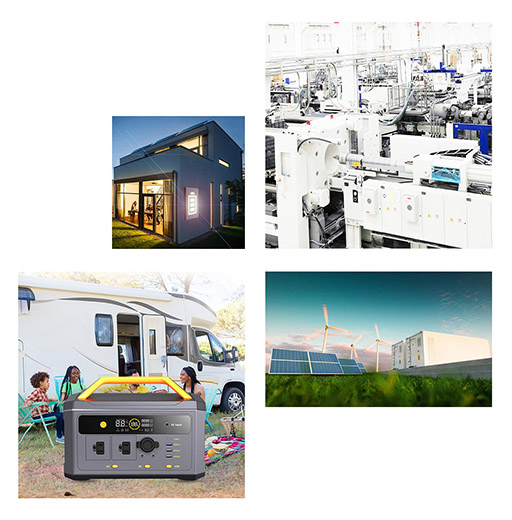 Portable powers, home energy products, industry energy containers and the production lines